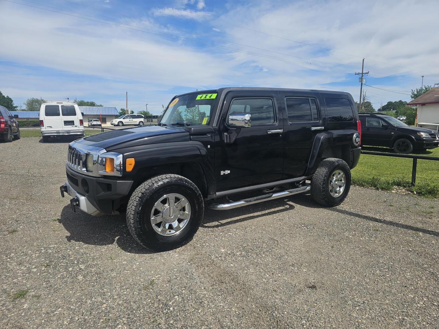 2008 BLACK /BLACK HUMMER H3 Base (5GTEN13E088) with an 3.7L L5 DOHC 20V engine, 4-SPEED AUTOMATIC OR 5-SPEED MANUAL transmission, located at 607 S Seven Points BLVD, Seven Points, TX, 75143, (430) 255-4030, 32.313934, -96.207932 - Photo#0