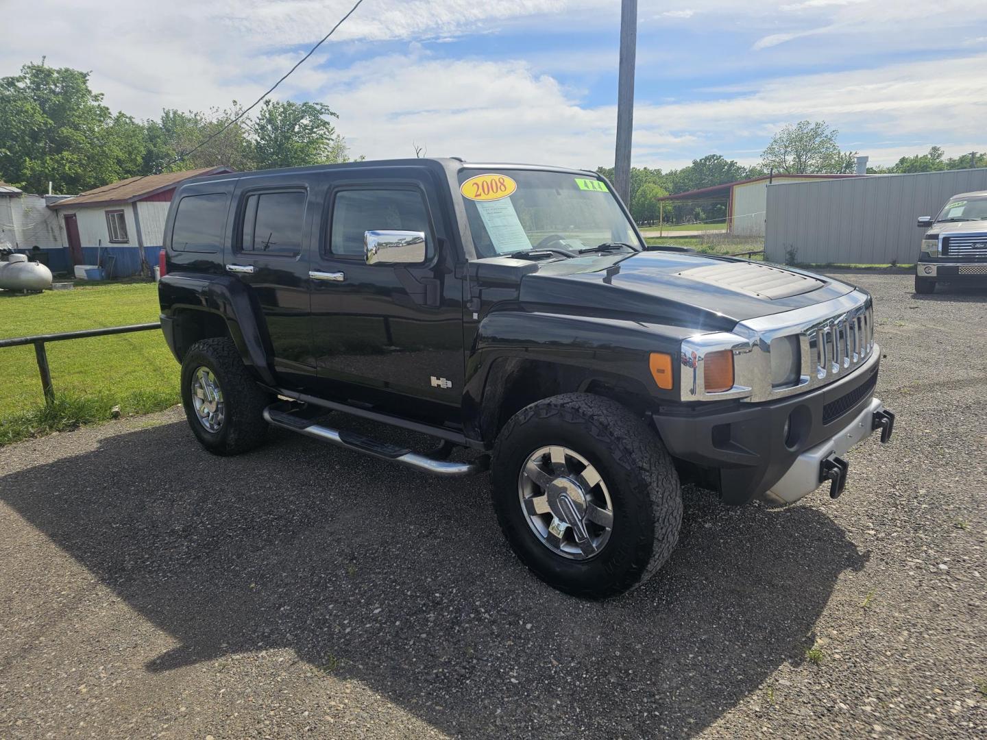 2008 BLACK /BLACK HUMMER H3 Base (5GTEN13E088) with an 3.7L L5 DOHC 20V engine, 4-SPEED AUTOMATIC OR 5-SPEED MANUAL transmission, located at 607 S Seven Points BLVD, Seven Points, TX, 75143, (430) 255-4030, 32.313934, -96.207932 - Photo#1