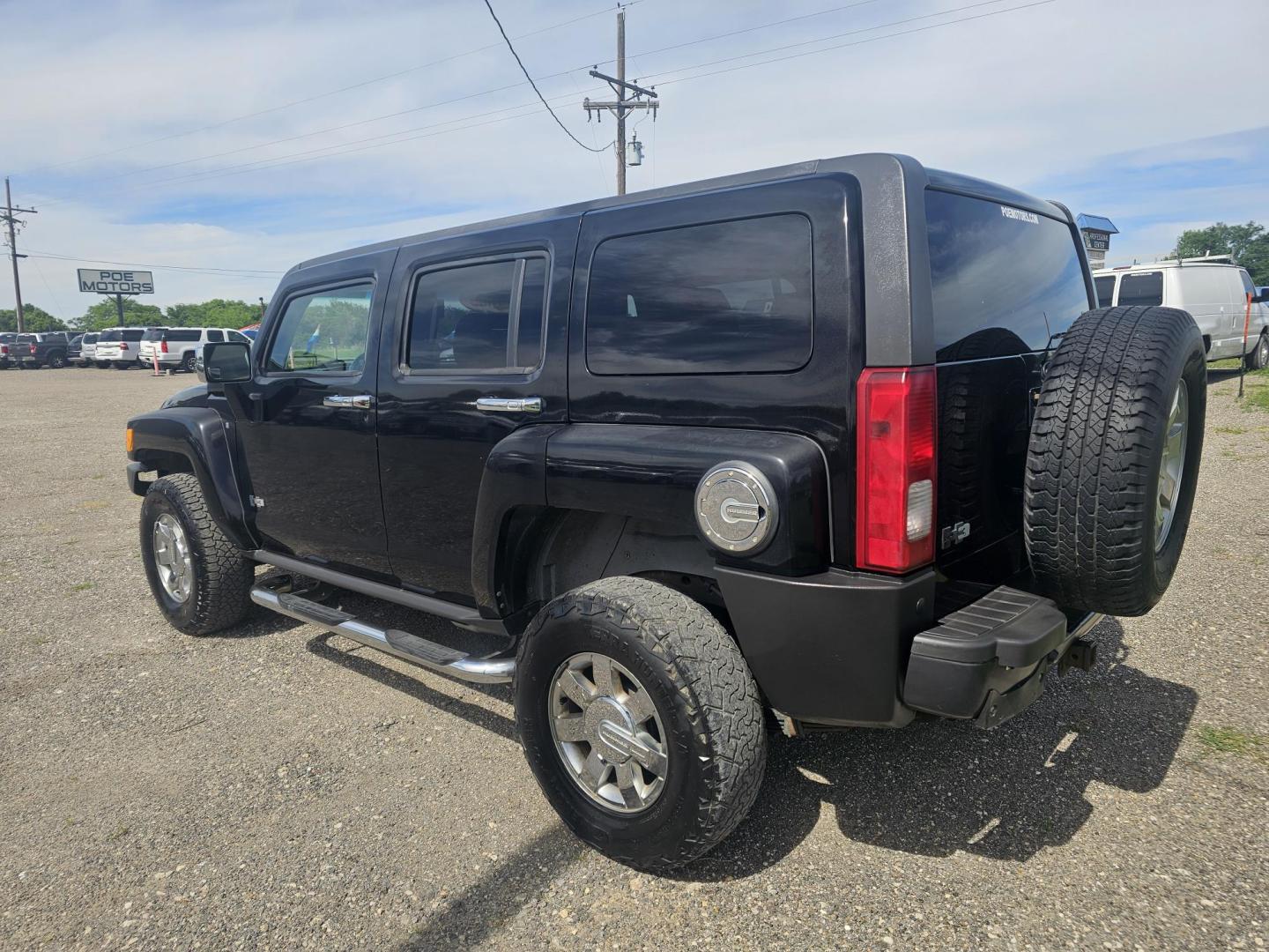 2008 BLACK /BLACK HUMMER H3 Base (5GTEN13E088) with an 3.7L L5 DOHC 20V engine, 4-SPEED AUTOMATIC OR 5-SPEED MANUAL transmission, located at 607 S Seven Points BLVD, Seven Points, TX, 75143, (430) 255-4030, 32.313934, -96.207932 - Photo#3