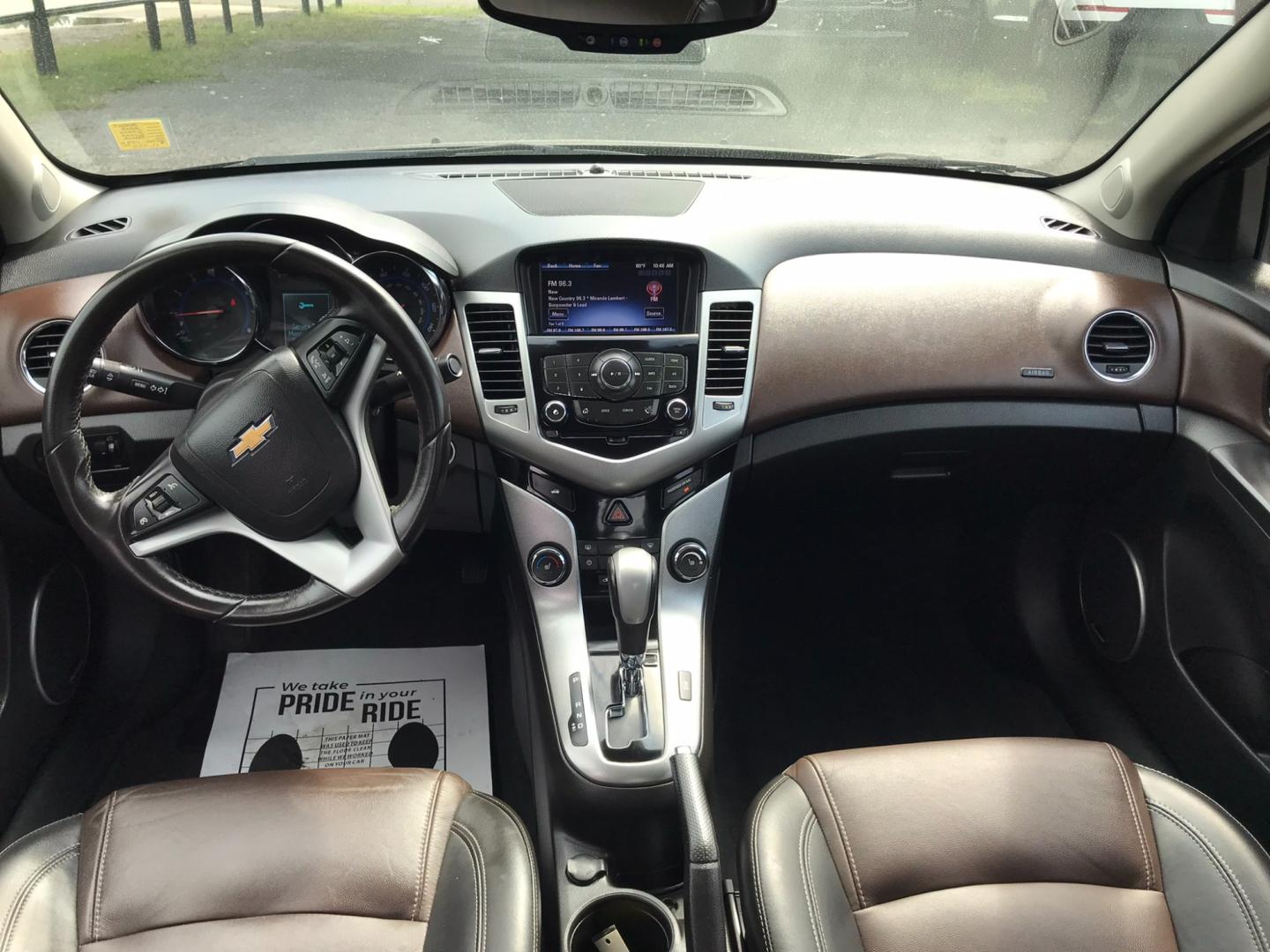 2015 BLACK Chevrolet Cruze LTZ Auto (1G1PG5SB1F7) with an 1.4L L4 DOHC 16V TURBO engine, 6-Speed Automatic transmission, located at 533 S Seven Points BLVD, Seven Points, TX, 75143, (430) 255-4030, 32.313999, -96.209351 - Photo#3