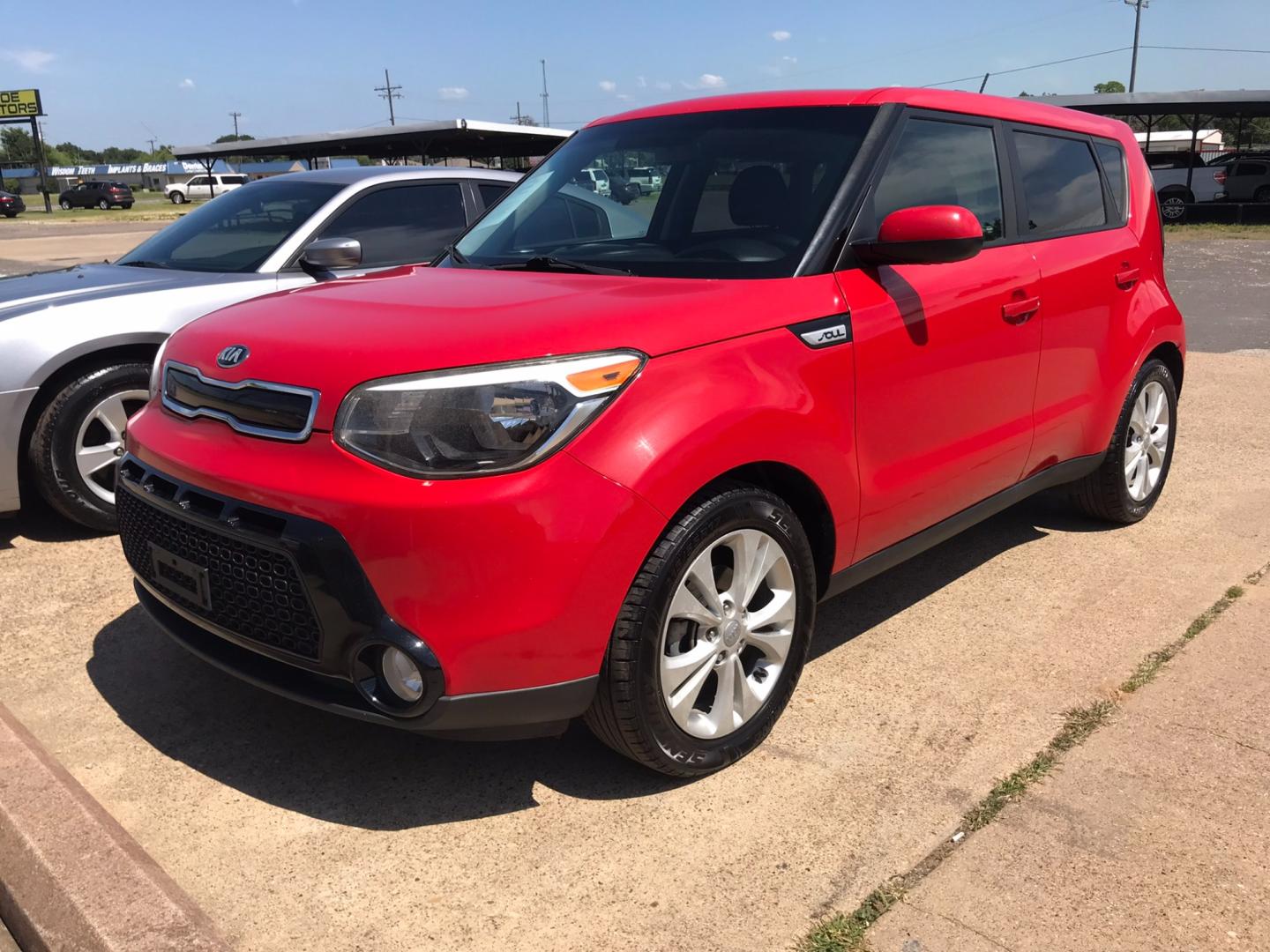 2016 RED Kia Soul + (KNDJP3A58G7) with an 2.0L L4 DOHC 16V engine, 6A transmission, located at 533 S Seven Points BLVD, Seven Points, TX, 75143, (430) 255-4030, 32.313999, -96.209351 - Photo#0