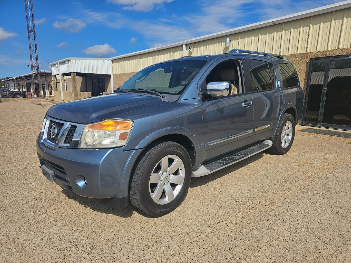 2012 BLUE Nissan Armada SL 2WD (5N1BA0ND2CN) with an 5.6L V8 DOHC 32V FFV engine, 5-Speed Automatic transmission, located at 533 S Seven Points BLVD, Seven Points, TX, 75143, (430) 255-4030, 32.313999, -96.209351 - Photo#0