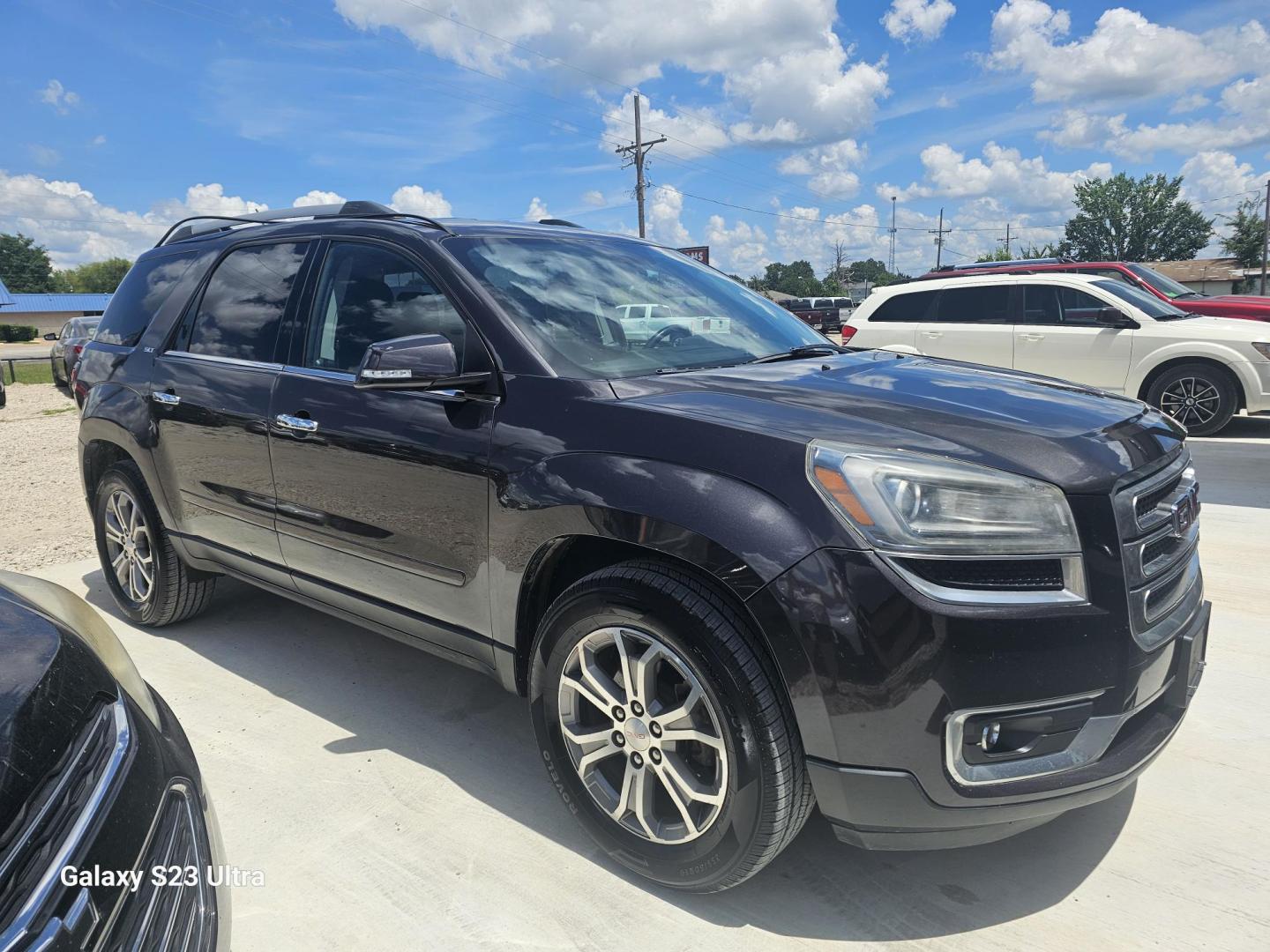 2014 BLACK GMC Acadia SLT-1 FWD (1GKKRRKD9EJ) with an 3.6L V6 DOHC 24V engine, 6-Speed Automatic transmission, located at 607 S Seven Points BLVD, Seven Points, TX, 75143, (430) 255-4030, 32.313934, -96.207932 - Photo#1