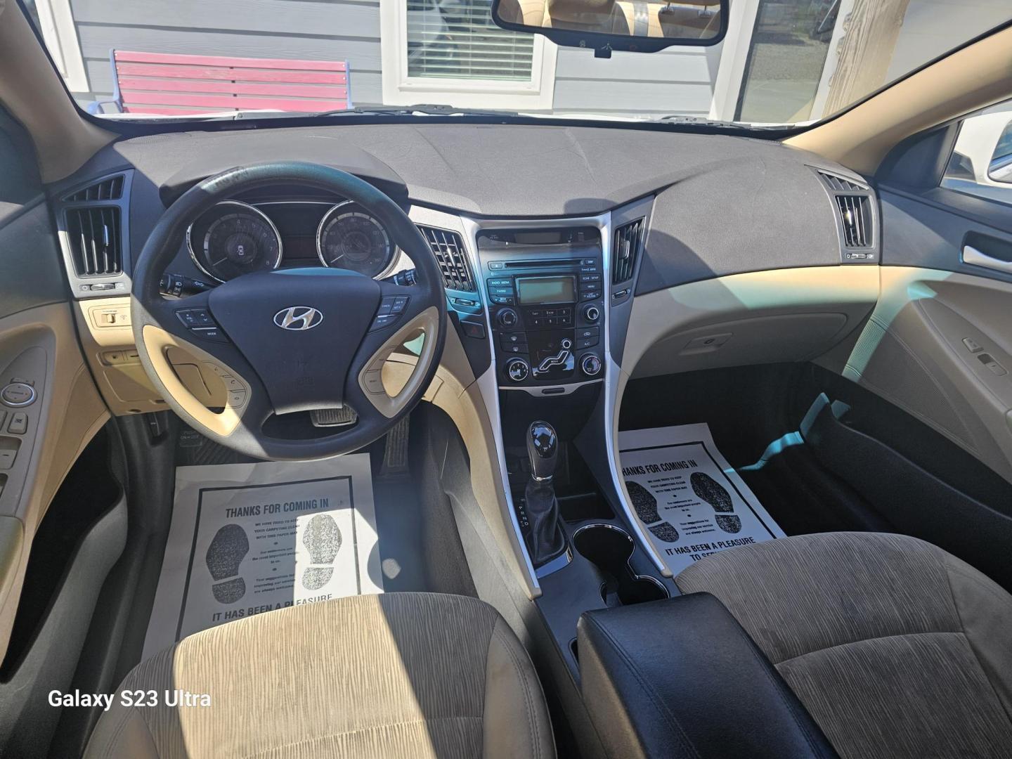2013 WHITE Hyundai Sonata GLS (5NPEB4AC8DH) with an 2.4L L4 DOHC 16V engine, 6-Speed Automatic transmission, located at 607 S Seven Points BLVD, Seven Points, TX, 75143, (430) 255-4030, 32.313934, -96.207932 - Photo#4