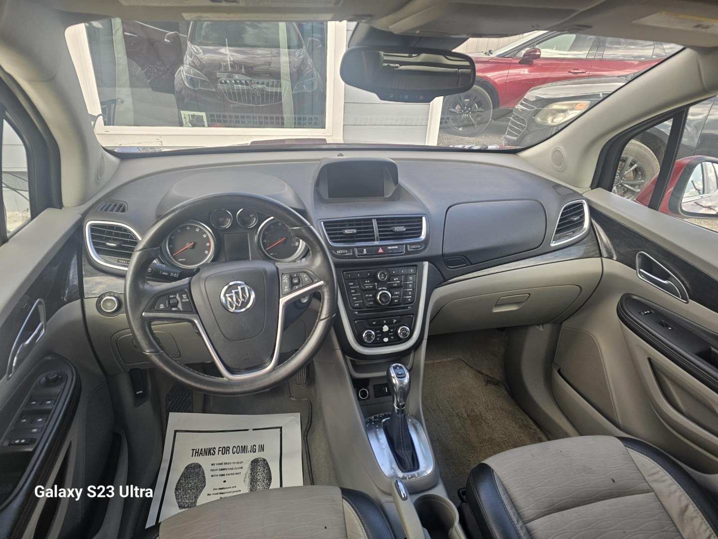2015 MAROON Buick Encore Convenience FWD (KL4CJBSBXFB) with an 1.4L L4 DOHC 16V TURBO engine, 6-Speed Automatic transmission, located at 607 S Seven Points BLVD, Seven Points, TX, 75143, (430) 255-4030, 32.313934, -96.207932- Photo#4
