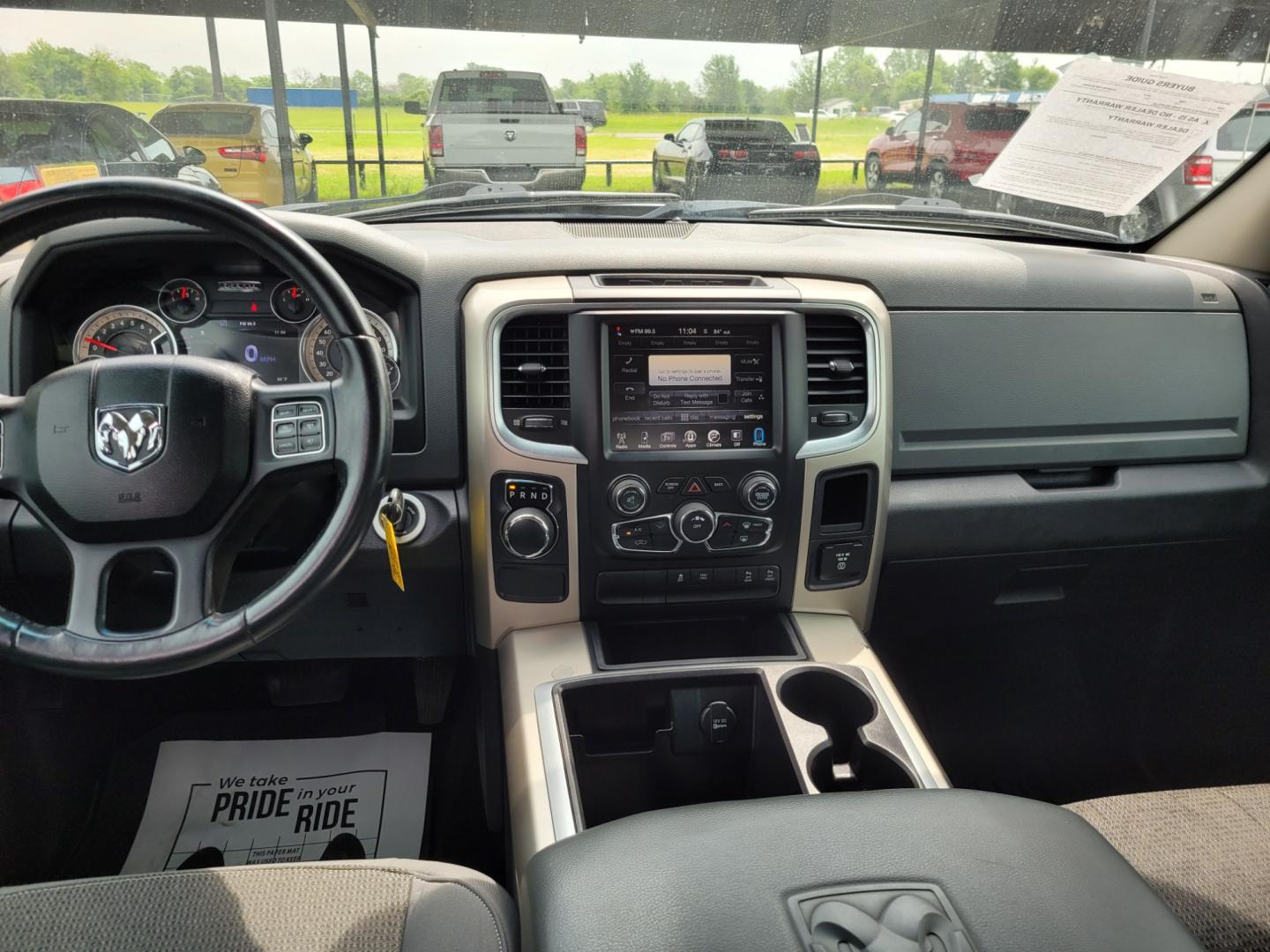 2015 SILVER RAM 1500 SLT Crew Cab SWB 2WD (1C6RR6LT9FS) with an 5.7L V8 OHV 16V engine, 6-Speed Automatic transmission, located at 533 S Seven Points BLVD, Seven Points, TX, 75143, (430) 255-4030, 32.313999, -96.209351 - Photo#4