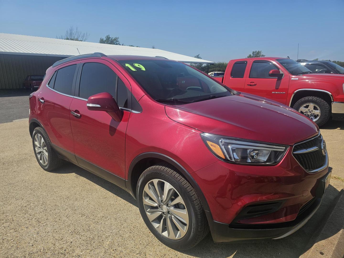 2019 RED Buick Encore Preferred FWD (KL4CJASB0KB) with an 1.4L L4 DOHC 16V TURBO engine, 6A transmission, located at 533 S Seven Points BLVD, Seven Points, TX, 75143, (430) 255-4030, 32.313999, -96.209351 - Photo#1