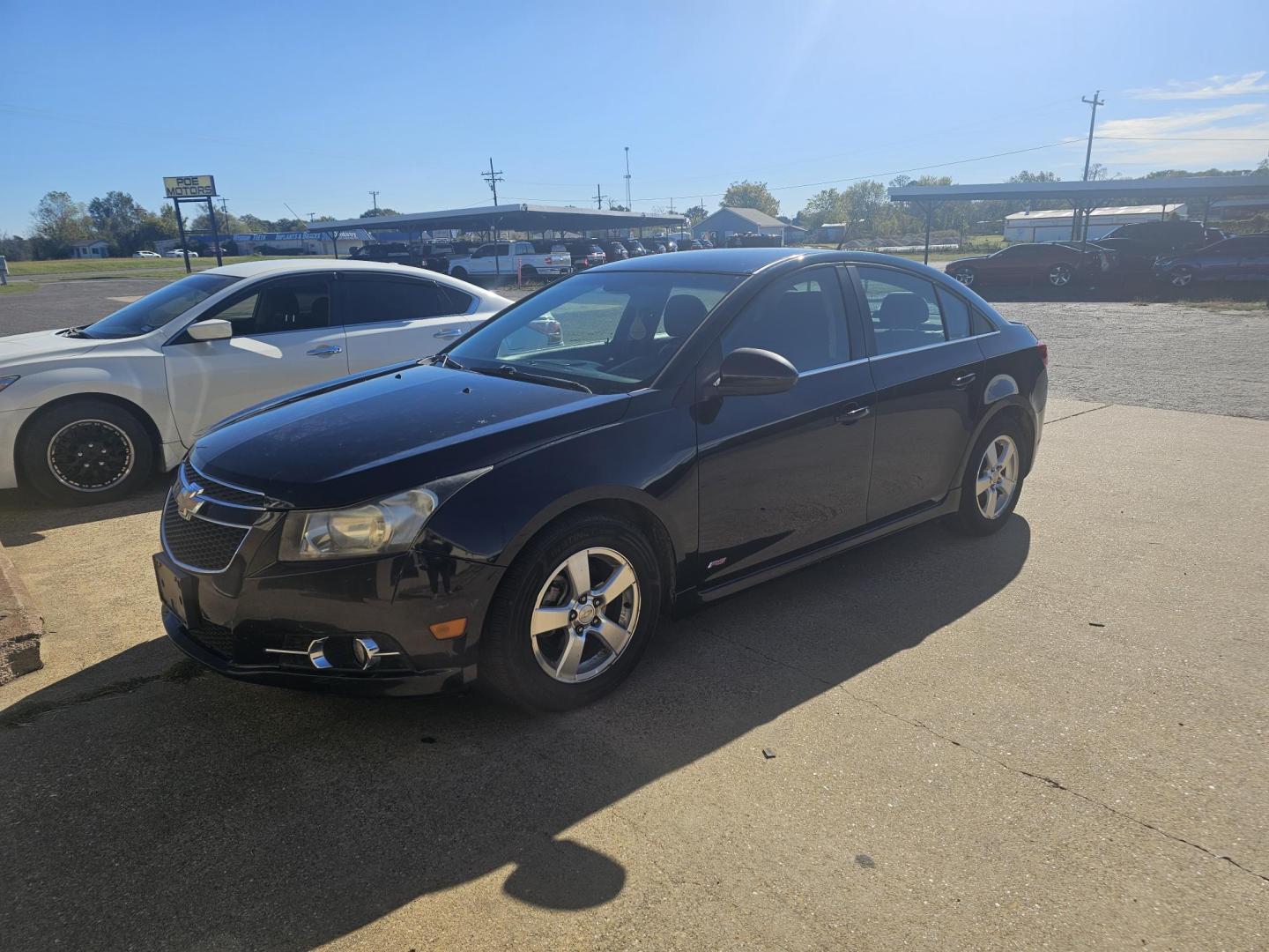 2012 BLACK Chevrolet Cruze 1LT (1G1PF5SC3C7) with an 1.4L L4 DOHC 16V TURBO engine, 6-Speed Automatic transmission, located at 533 S Seven Points BLVD, Seven Points, TX, 75143, (430) 255-4030, 32.313999, -96.209351 - Photo#0