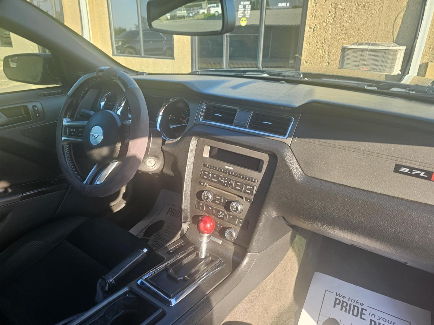 2014 BLACK Ford Mustang V6 Coupe (1ZVBP8AM4E5) with an 3.7L V6 DOHC 24V engine, located at 533 S Seven Points BLVD, Seven Points, TX, 75143, (430) 255-4030, 32.313999, -96.209351 - Photo#4