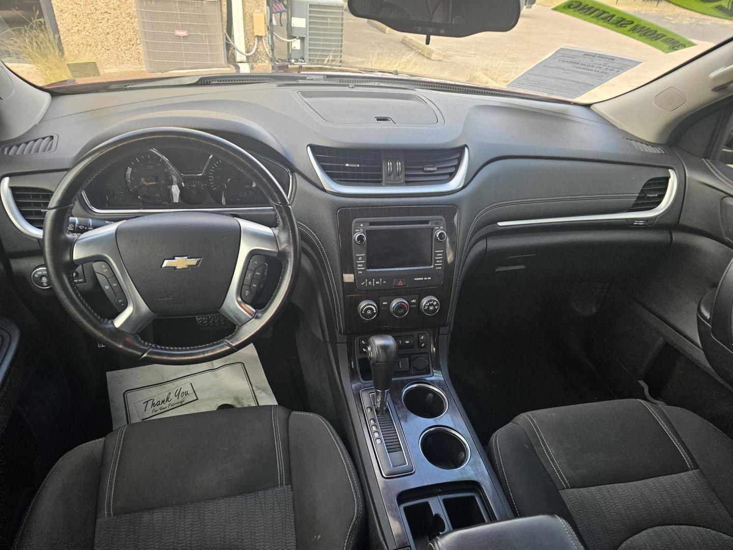 2017 RED Chevrolet Traverse 1LT FWD (1GNKRGKD2HJ) with an 3.6L V6 DOHC 24V engine, 6A transmission, located at 533 S Seven Points BLVD, Seven Points, TX, 75143, (430) 255-4030, 32.313999, -96.209351 - Photo#3