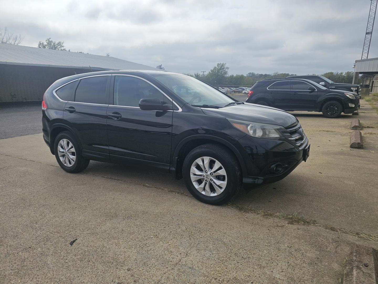 2013 BLACK Honda CR-V EX 4WD 5-Speed AT (2HKRM4H56DH) with an 2.4L L4 DOHC 16V engine, 5-Speed Automatic transmission, located at 533 S Seven Points BLVD, Seven Points, TX, 75143, (430) 255-4030, 32.313999, -96.209351 - Photo#1