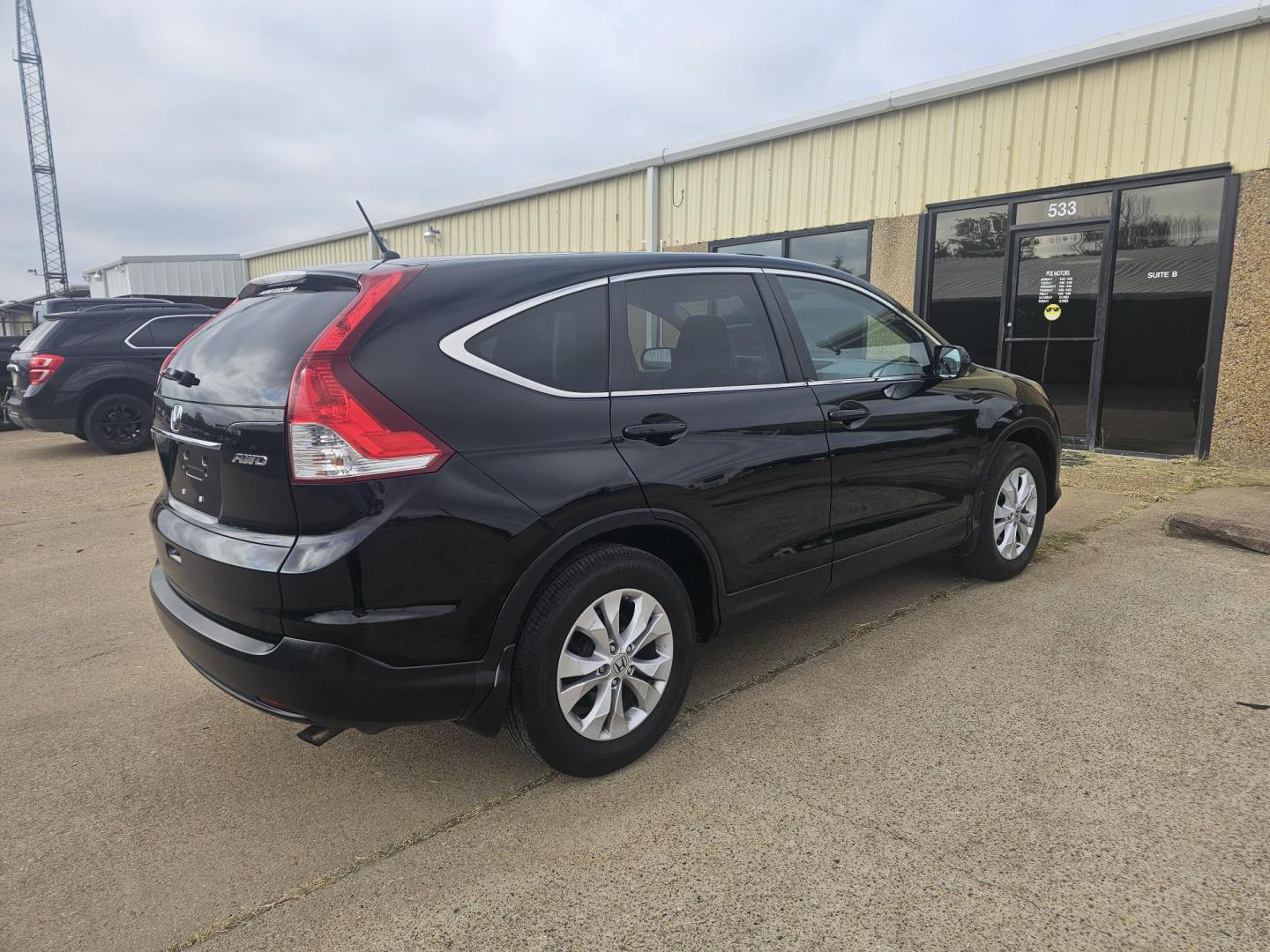 2013 BLACK Honda CR-V EX 4WD 5-Speed AT (2HKRM4H56DH) with an 2.4L L4 DOHC 16V engine, 5-Speed Automatic transmission, located at 533 S Seven Points BLVD, Seven Points, TX, 75143, (430) 255-4030, 32.313999, -96.209351 - Photo#4