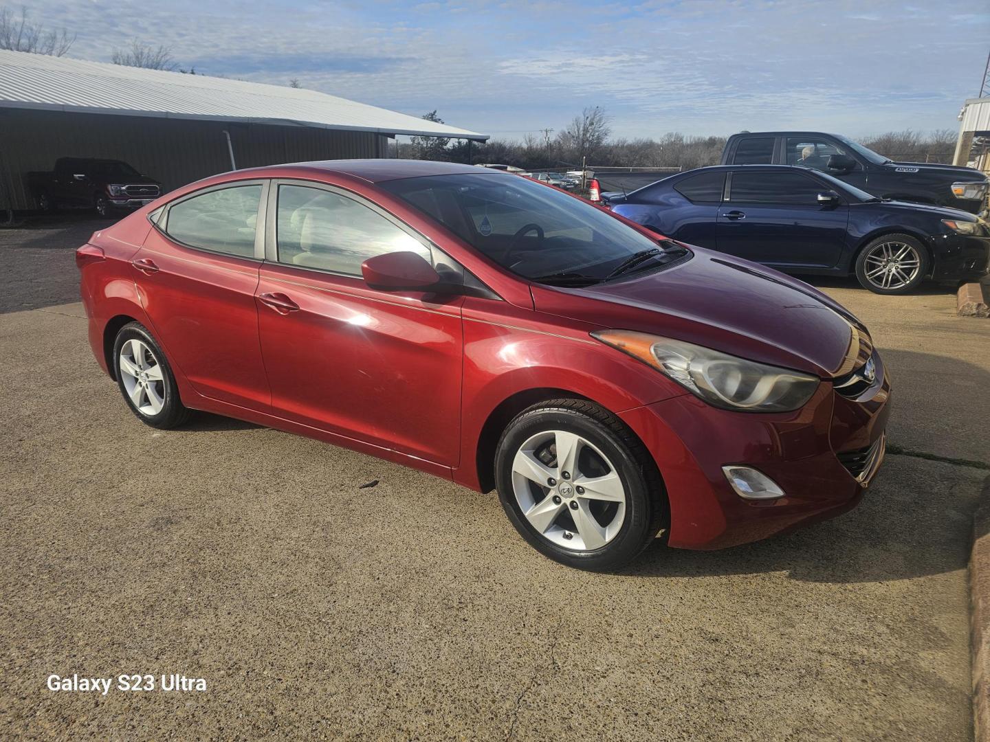 2012 RED Hyundai Elantra GLS A/T (KMHDH4AE0CU) with an 1.8L L4 DOHC 16V engine, 6-Speed Automatic transmission, located at 607 S Seven Points BLVD, Seven Points, TX, 75143, (430) 255-4030, 32.313934, -96.207932 - Photo#1