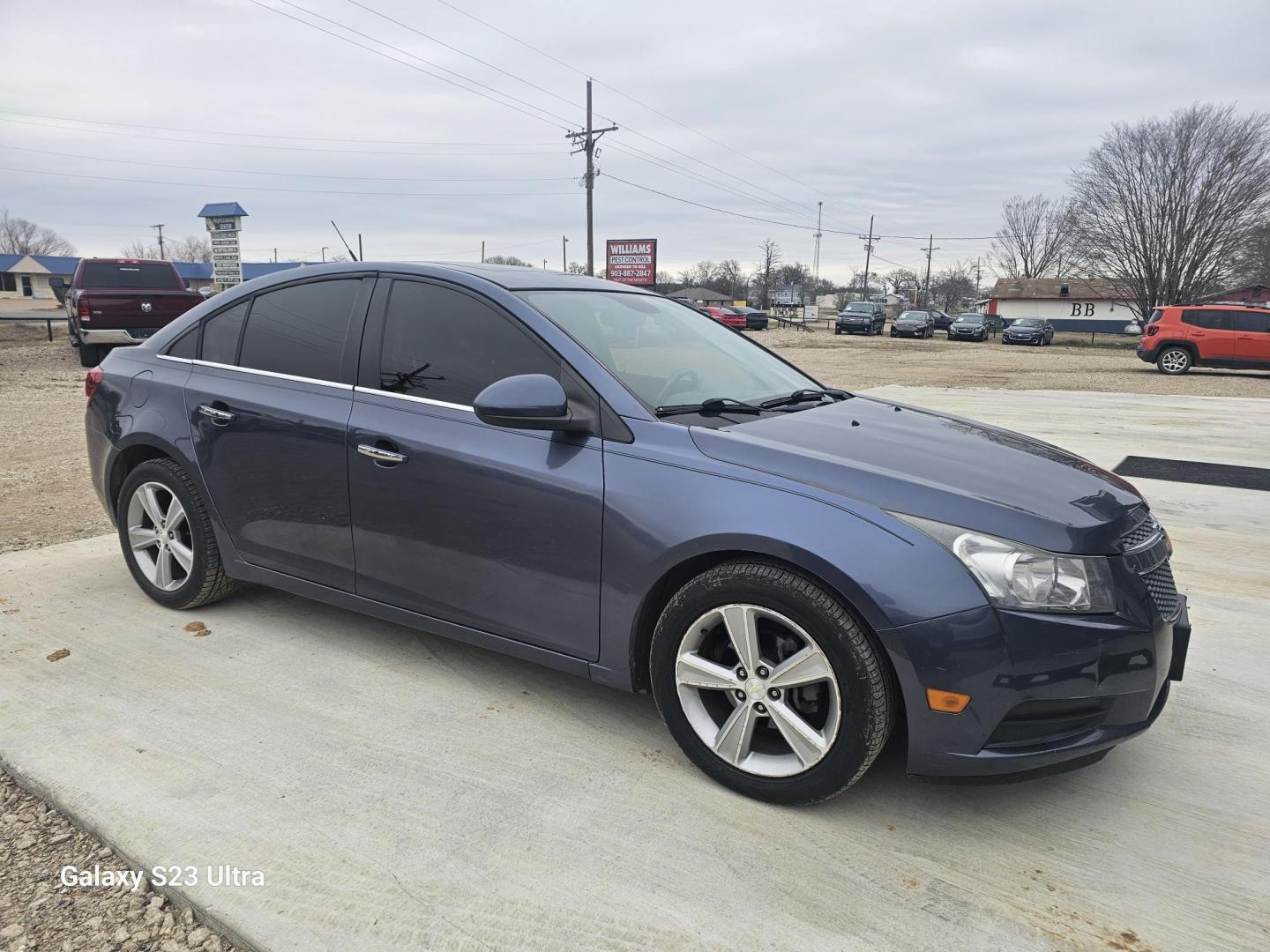 2013 BLUE Chevrolet Cruze 2LT Auto (1G1PE5SB1D7) with an 1.4L L4 DOHC 16V TURBO engine, 6-Speed Automatic transmission, located at 607 S Seven Points BLVD, Seven Points, TX, 75143, (430) 255-4030, 32.313934, -96.207932 - Photo#1