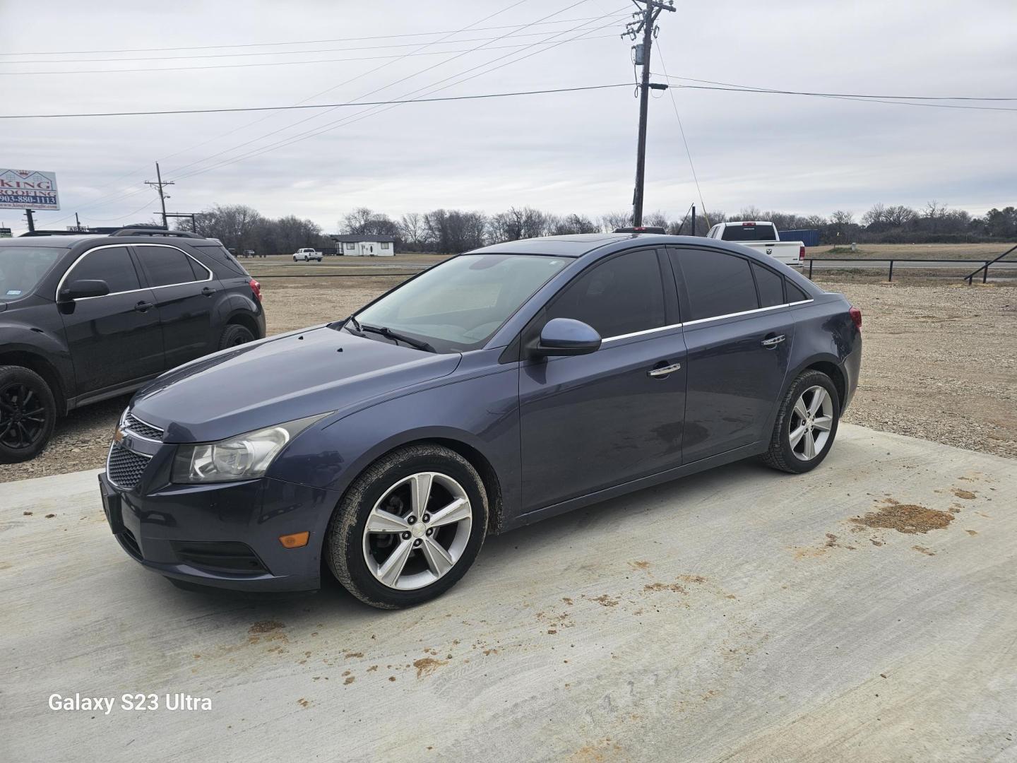 2013 BLUE Chevrolet Cruze 2LT Auto (1G1PE5SB1D7) with an 1.4L L4 DOHC 16V TURBO engine, 6-Speed Automatic transmission, located at 607 S Seven Points BLVD, Seven Points, TX, 75143, (430) 255-4030, 32.313934, -96.207932 - Photo#0