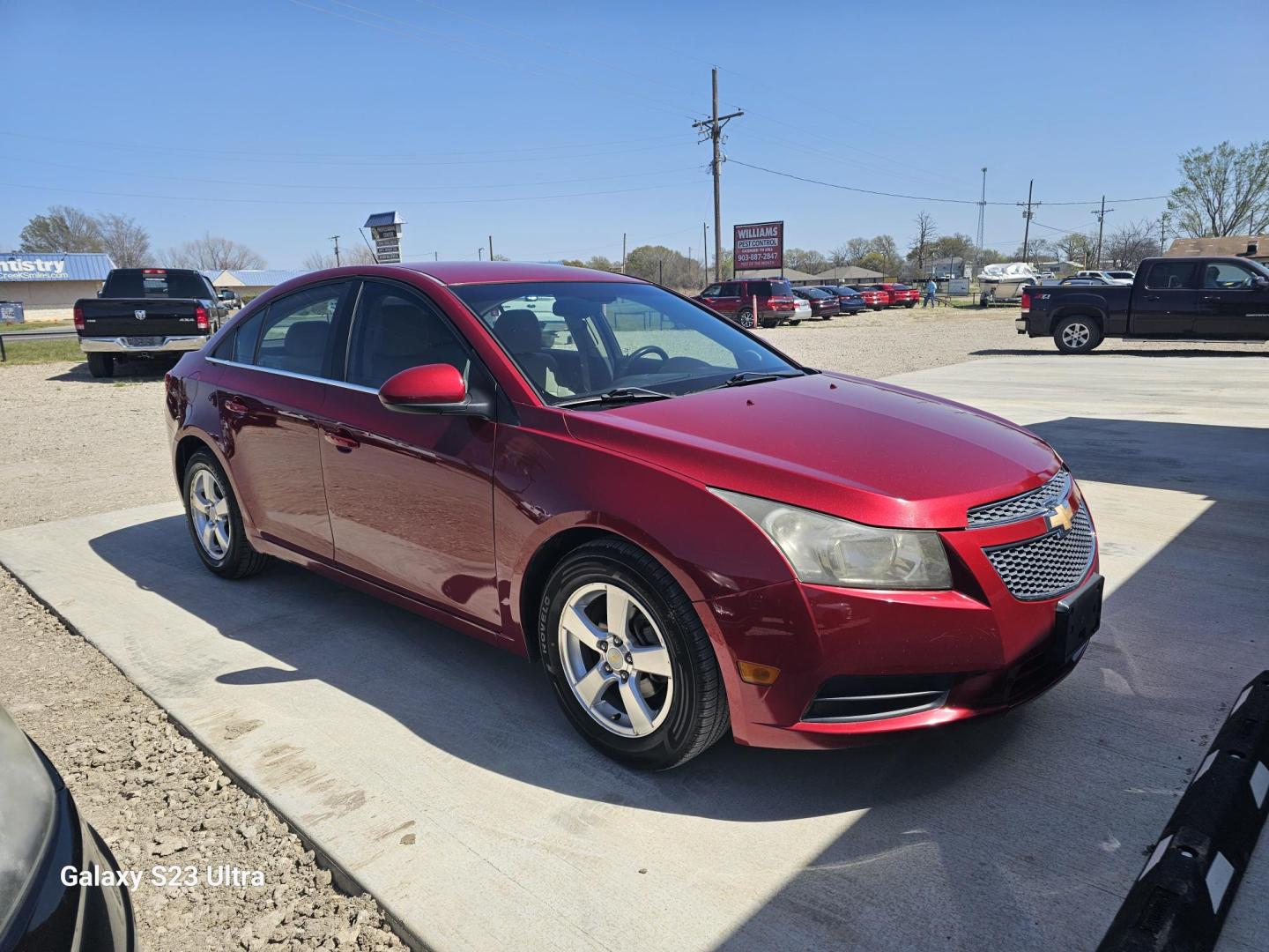 2011 RED Chevrolet Cruze 1LT (1G1PG5S91B7) with an 1.4L L4 DOHC 16V TURBO engine, 6-Speed Automatic transmission, located at 607 S Seven Points BLVD, Seven Points, TX, 75143, (430) 255-4030, 32.313934, -96.207932 - Photo#1