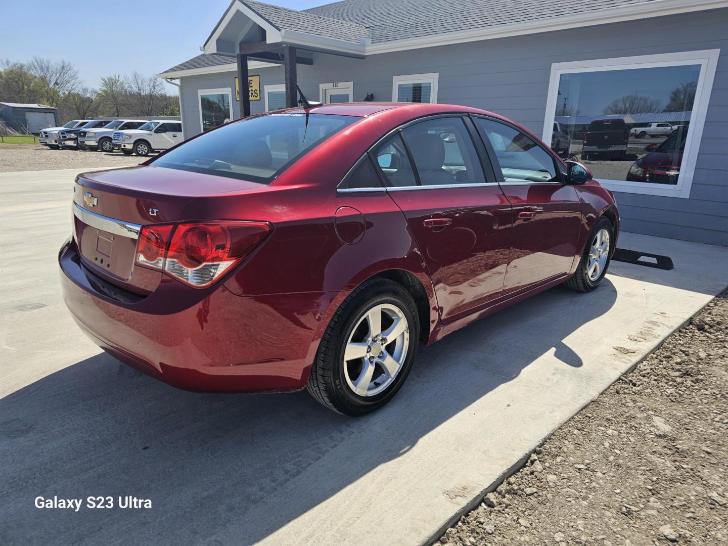 2011 RED Chevrolet Cruze 1LT (1G1PG5S91B7) with an 1.4L L4 DOHC 16V TURBO engine, 6-Speed Automatic transmission, located at 607 S Seven Points BLVD, Seven Points, TX, 75143, (430) 255-4030, 32.313934, -96.207932 - Photo#2