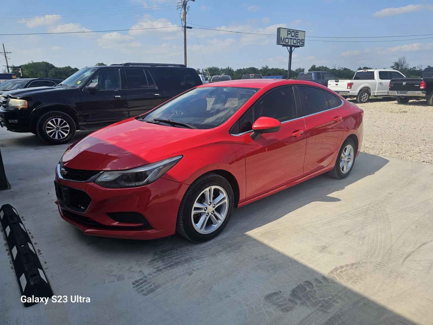 2016 RED Chevrolet Cruze LT Auto (1G1BE5SM2G7) with an 1.4L L4 DOHC 16V TURBO engine, 6A transmission, located at 607 S Seven Points BLVD, Seven Points, TX, 75143, (430) 255-4030, 32.313934, -96.207932 - Photo#0