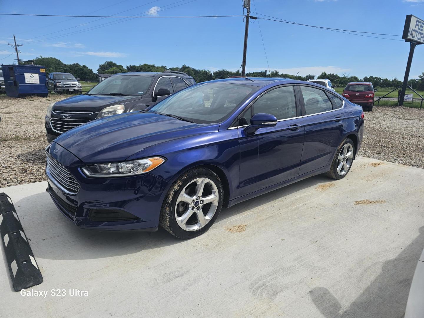 2016 BLUE Ford Fusion SE (3FA6P0H77GR) with an 2.5L L4 DOHC 16V engine, 6-Speed Automatic transmission, located at 607 S Seven Points BLVD, Seven Points, TX, 75143, (430) 255-4030, 32.313934, -96.207932 - Photo#0