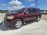 2010 MAROON Nissan Armada SE 2WD (5N1BA0NDXAN) with an 5.6L V8 DOHC 32V FFV engine, 5-Speed Automatic transmission, located at 607 S Seven Points BLVD, Seven Points, TX, 75143, (430) 255-4030, 32.313934, -96.207932 - Photo#0