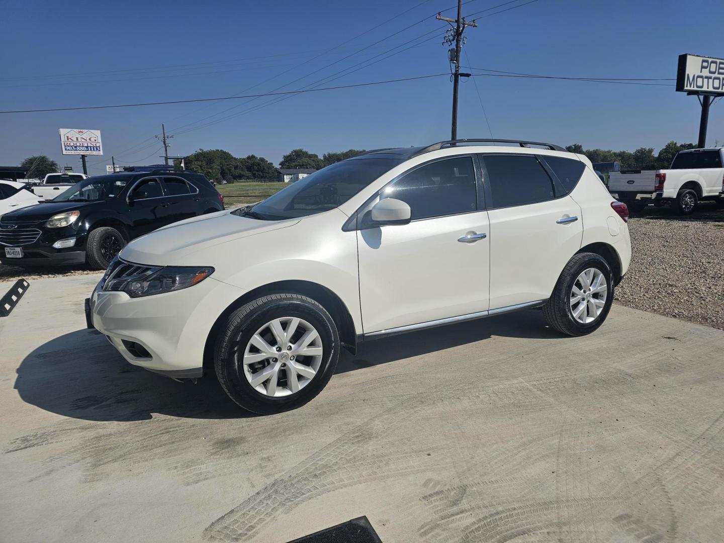 2013 WHITE Nissan Murano SV (JN8AZ1MU9DW) with an 3.5L V6 DOHC 24V engine, Continuously Variable Transmission transmission, located at 607 S Seven Points BLVD, Seven Points, TX, 75143, (430) 255-4030, 32.313934, -96.207932 - Photo#0