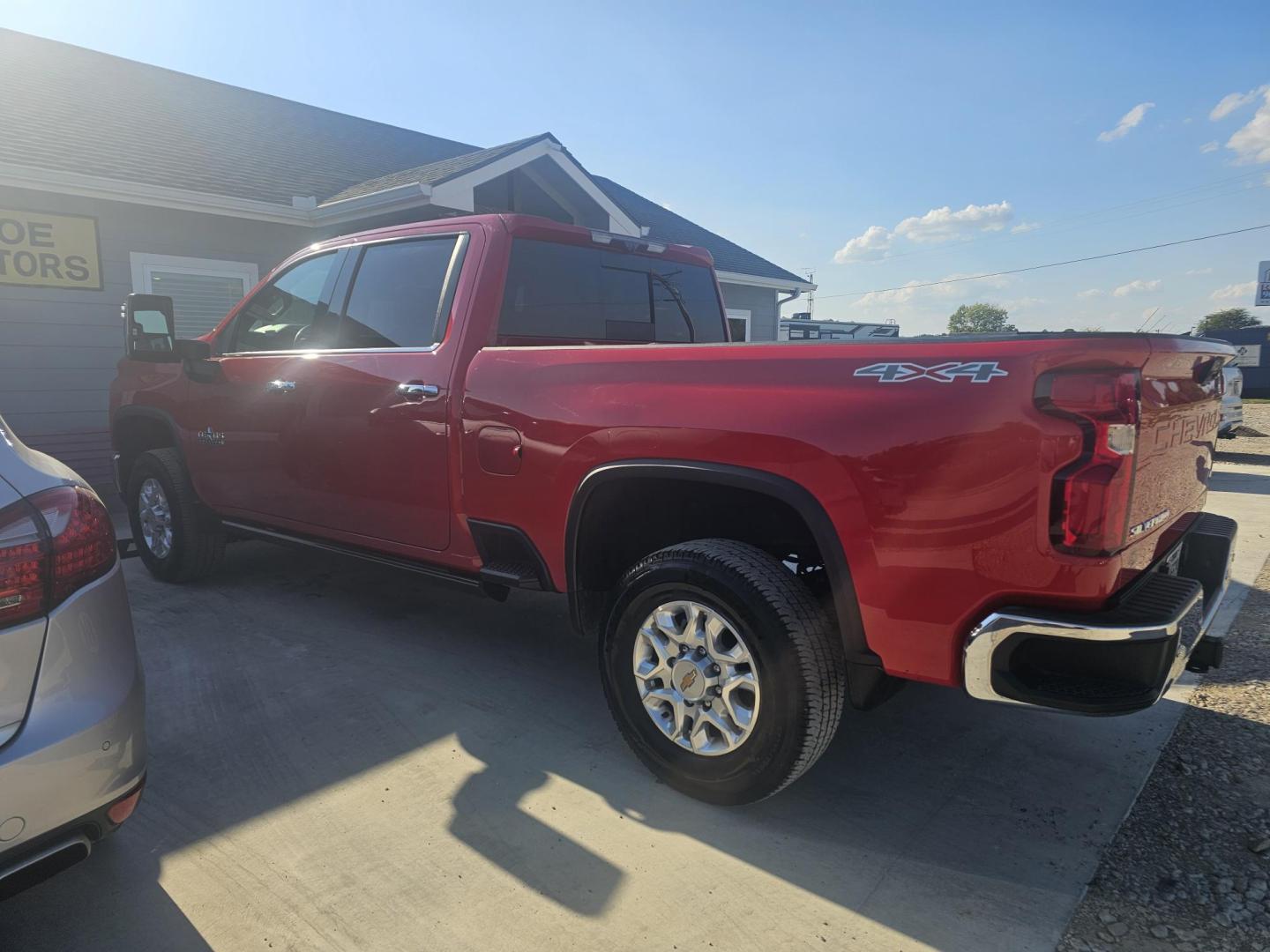 2024 RED Chevrolet Silverado 2500HD LTZ Crew Cab Short Box 4WD (2GC4YPEY4R1) with an 6.6L V8 OHV 16V DIESEL engine, 6A transmission, located at 607 S Seven Points BLVD, Seven Points, TX, 75143, (430) 255-4030, 32.313934, -96.207932 - Photo#3
