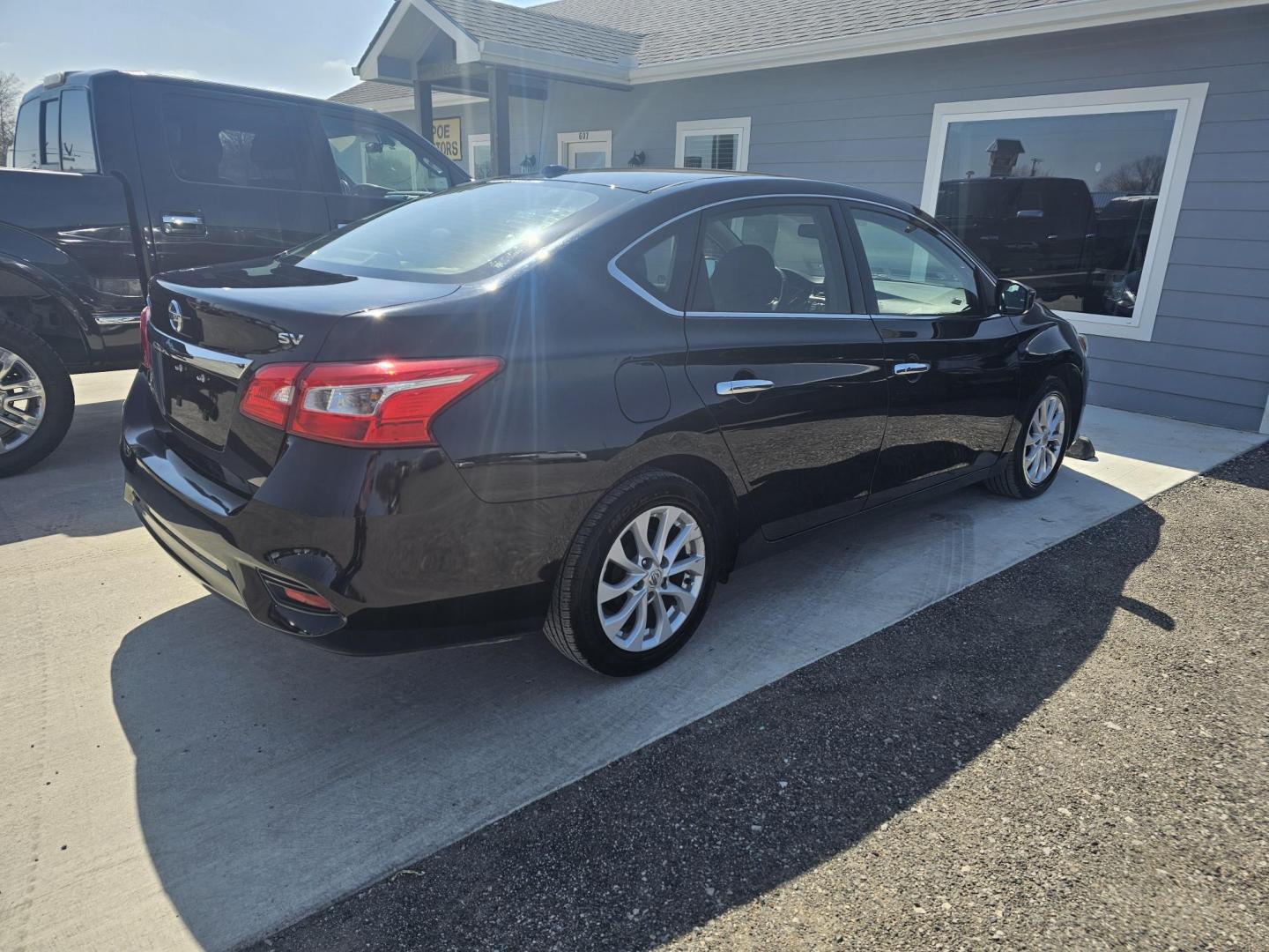 2018 BLACK Nissan Sentra S CVT (3N1AB7AP8JL) with an 1.8L L4 SFI DOHC 16V engine, CVT transmission, located at 607 S Seven Points BLVD, Seven Points, TX, 75143, (430) 255-4030, 32.313934, -96.207932 - Photo#2