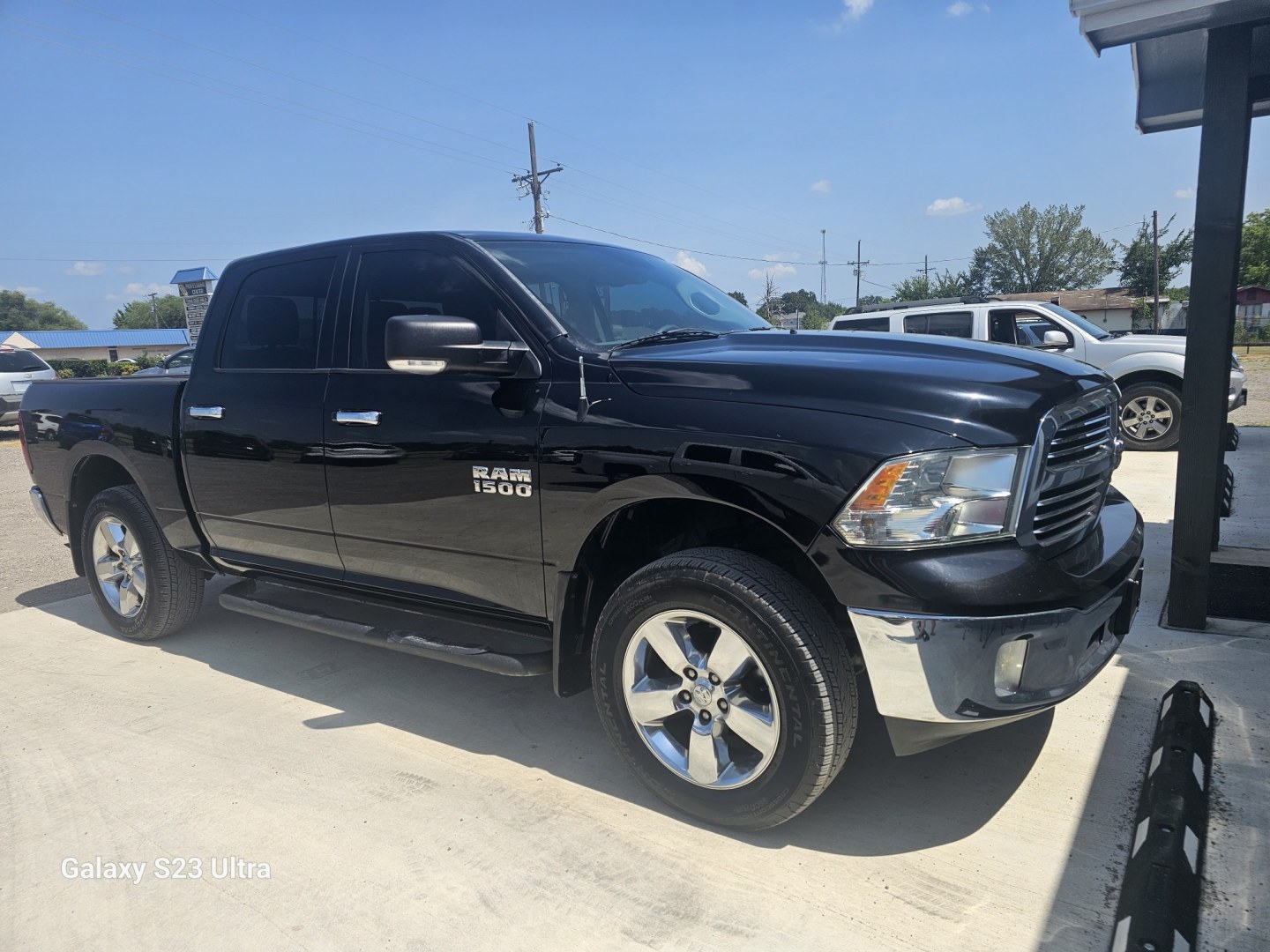 2014 BLACK RAM 1500 SLT Crew Cab SWB 4WD (1C6RR7LG2ES) with an 3.6L V6 DOHC 24V FFV engine, 6-Speed Automatic transmission, located at 607 S Seven Points BLVD, Seven Points, TX, 75143, (430) 255-4030, 32.313934, -96.207932- Photo#1