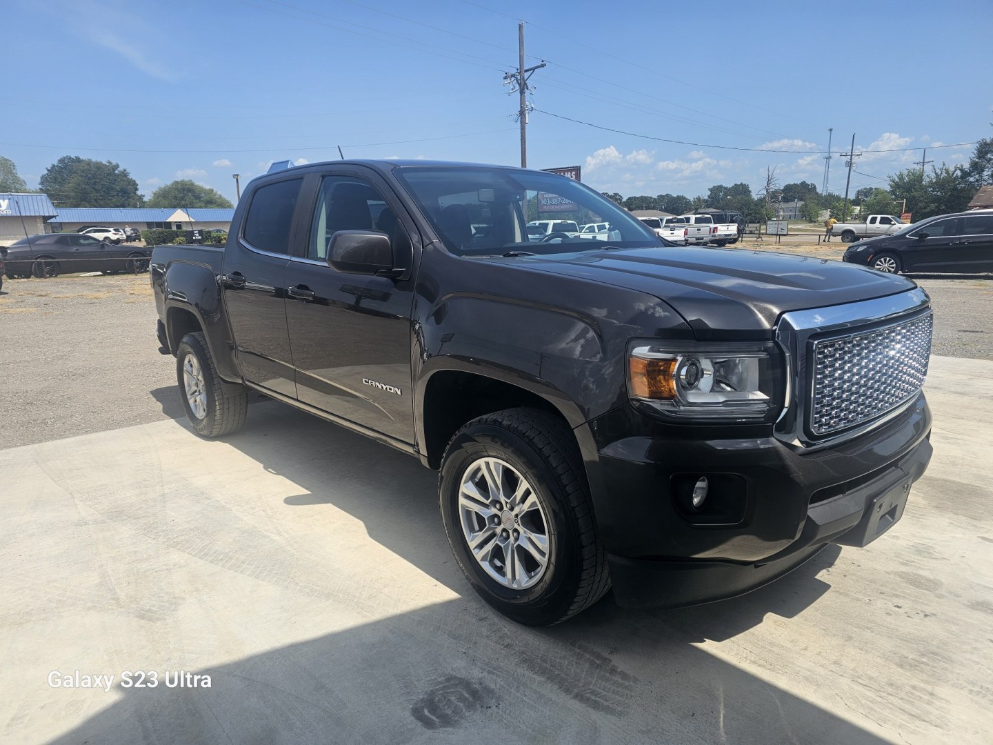 2019 DARK GRAY GMC Canyon SLE Crew Cab 2WD (1GTG5CEN1K1) with an 3.6L V6 DOHC 24V engine, 6A transmission, located at 607 S Seven Points BLVD, Seven Points, TX, 75143, (430) 255-4030, 32.313934, -96.207932- Photo#1